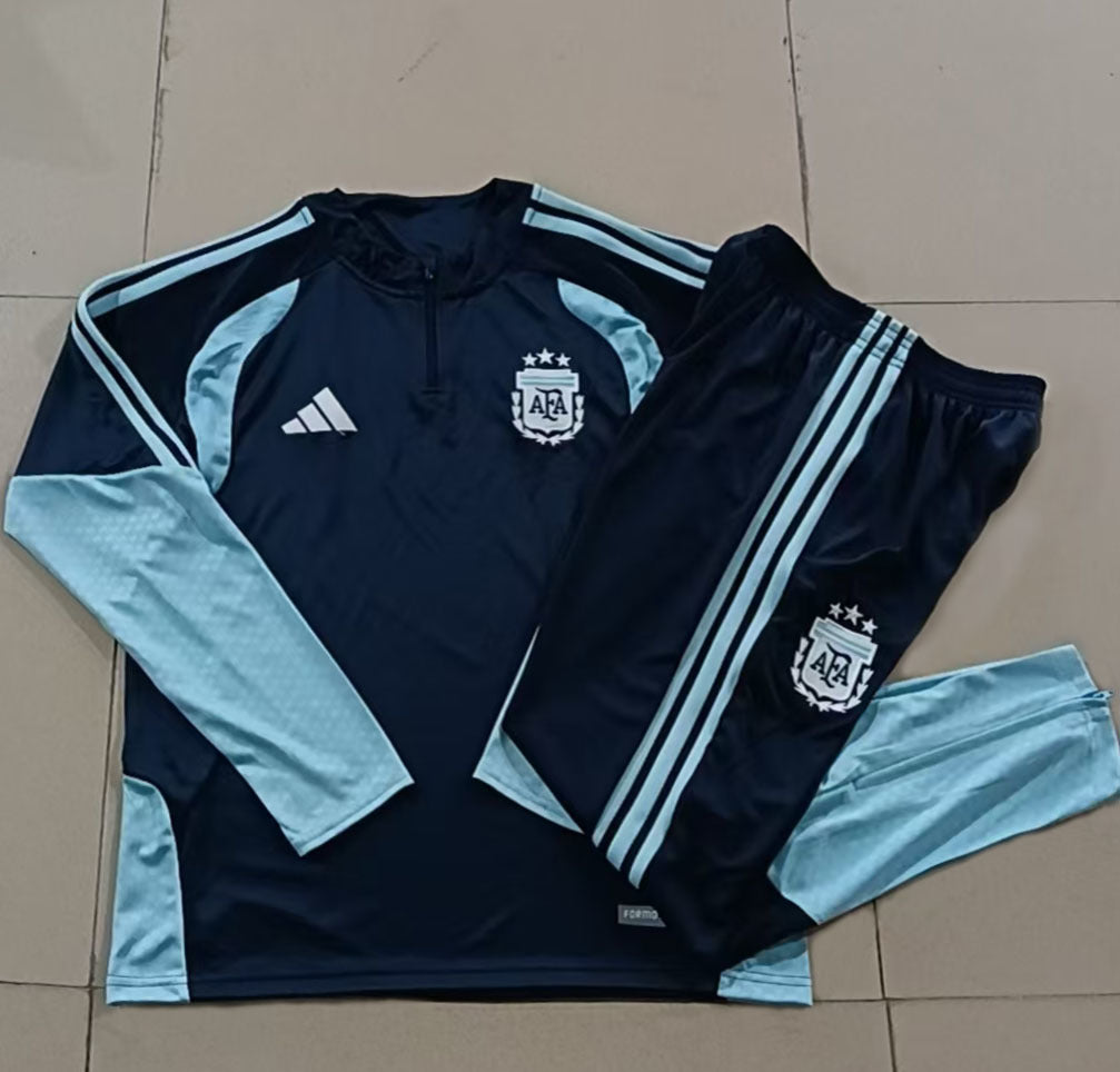 Argentina Training Suit Set (Half Zipper)