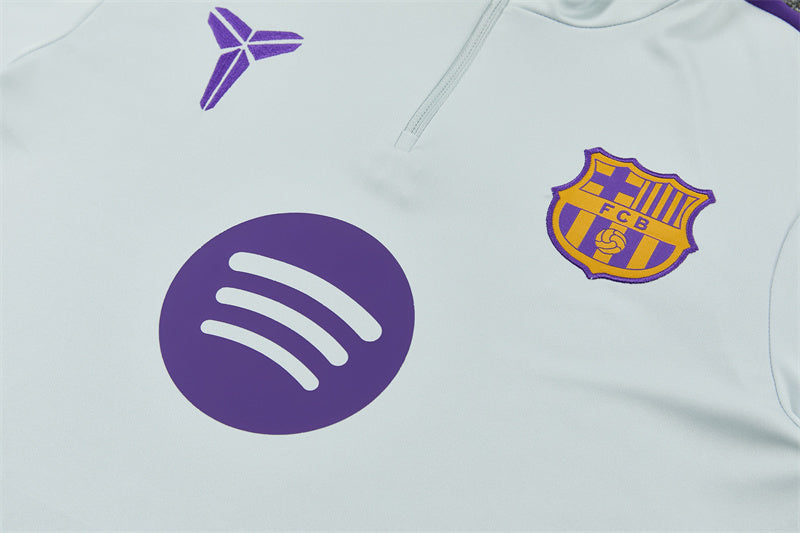 FC Barcelona Trainingsanzug Set (Halb Zipper)