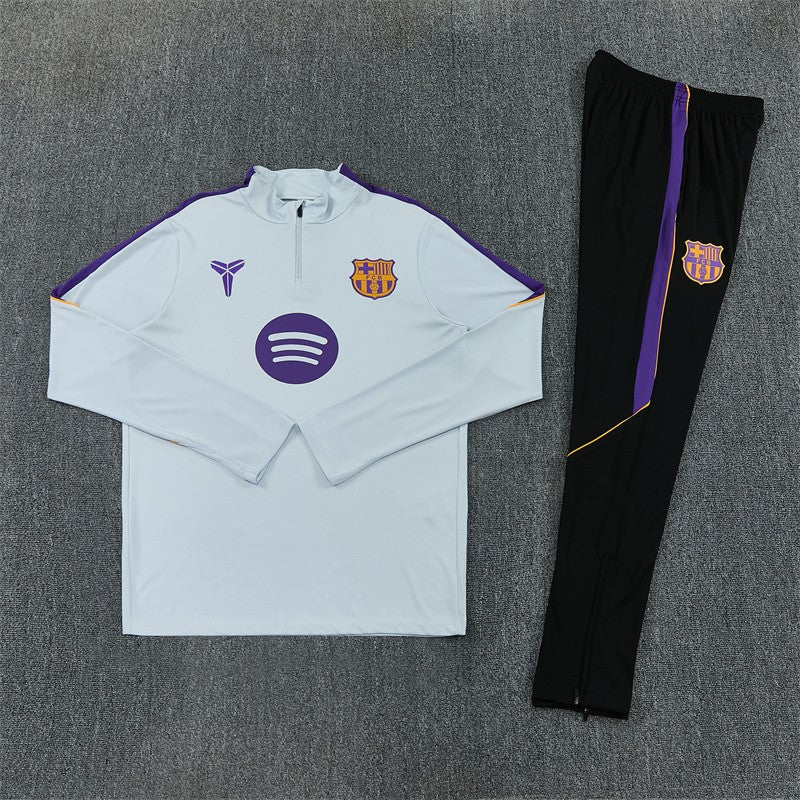 FC Barcelona Trainingsanzug Set (Halb Zipper)