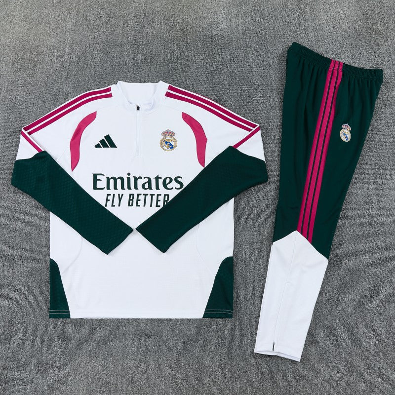 Real Madrid Trainingsanzug Set (Halb Zipper)