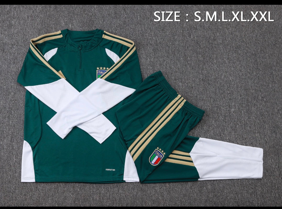 Italy Tracksuit Set (Half-Zip)