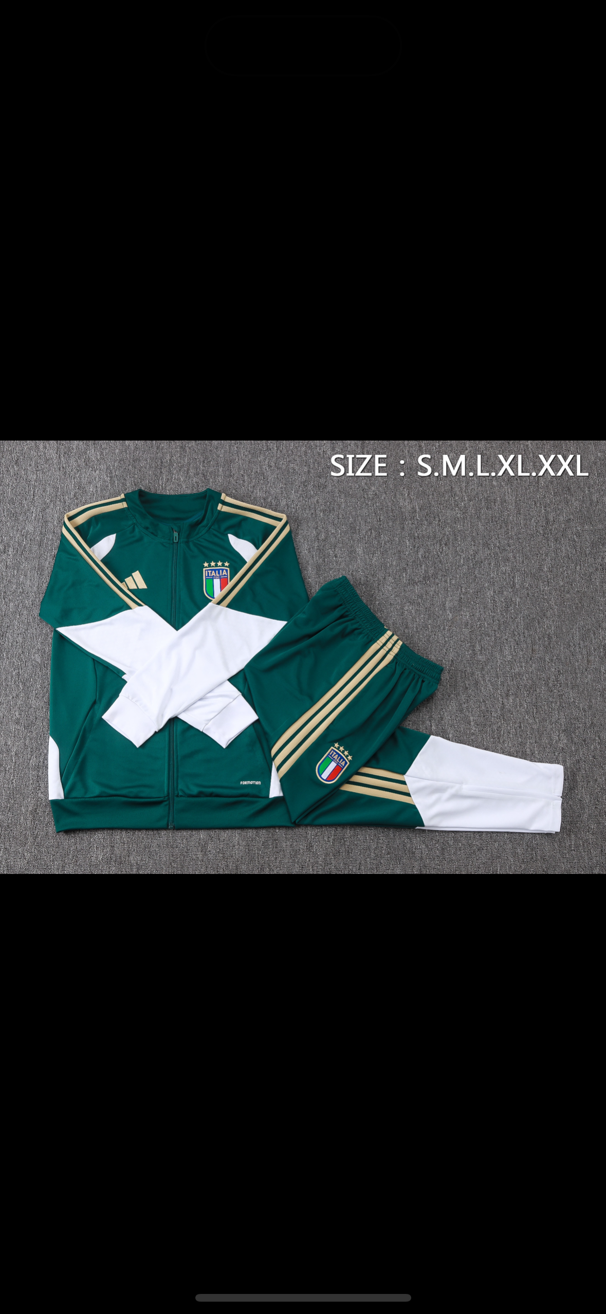 Italy Training Suit Set (Full Zipper)