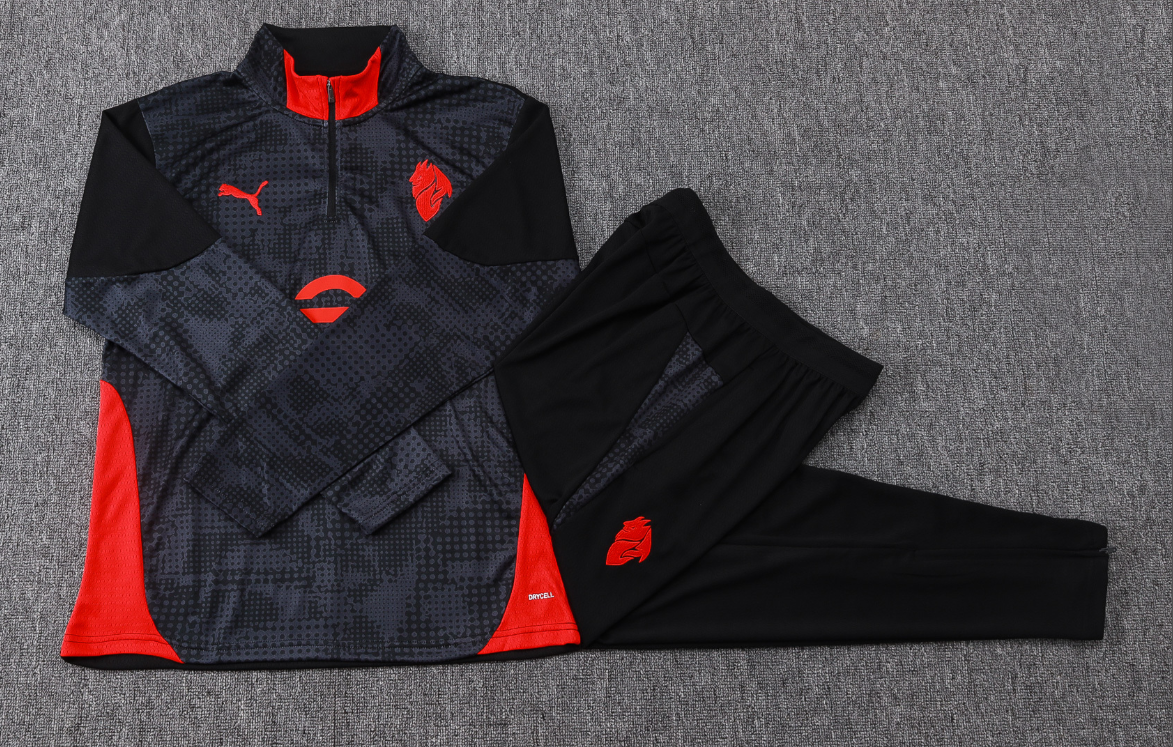 AC Milan Training Suit Set (Half-Zip)