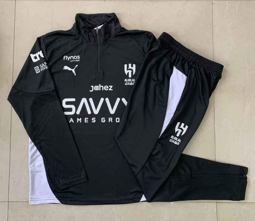 Al Hilal Training Suit Set (Half-Zip)